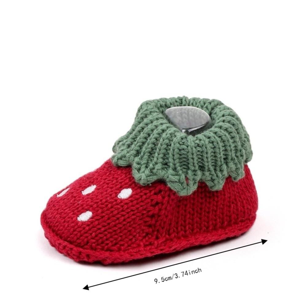 1 Pair Cartoon Pattern Infant Pre-walkers Anti-slip Design Toddler Sock Shoes  for 0-3 Months Baby