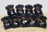 Take Off Asiatic Black Bear Plush Toy Strap Initial Charm Prank Series [N] Angel's