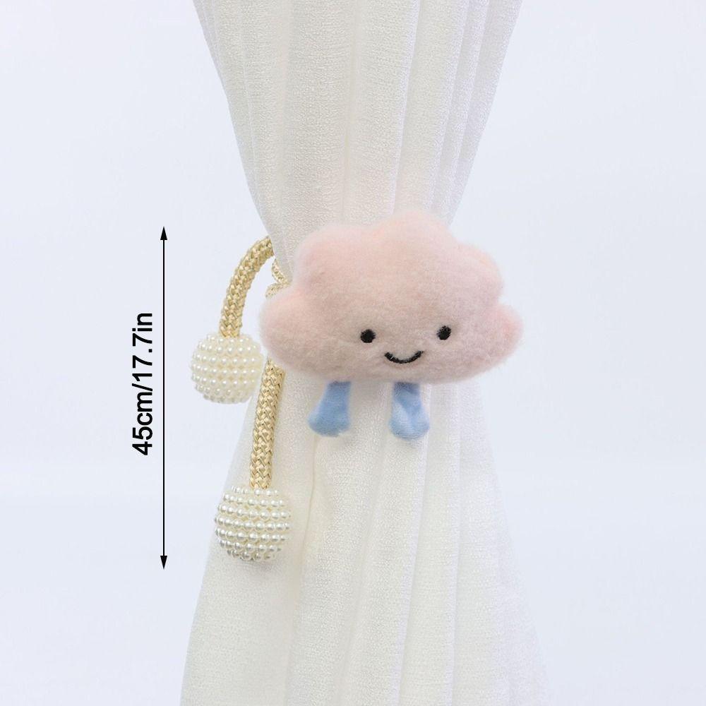 Cute No Punching Curtain Tieback Flower Shape Cartoon Window Curtain Buckles Curtain Rope Holders Kids Room