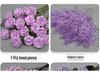 10-Piece Purple Floral Artificial Flower Set for Wedding and Aisle Decor