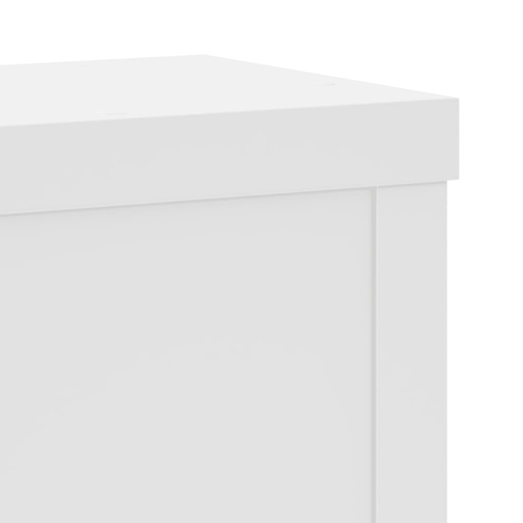 Plant Stand 2 pcs White 15 x 15 x 20 cm Engineered Wood