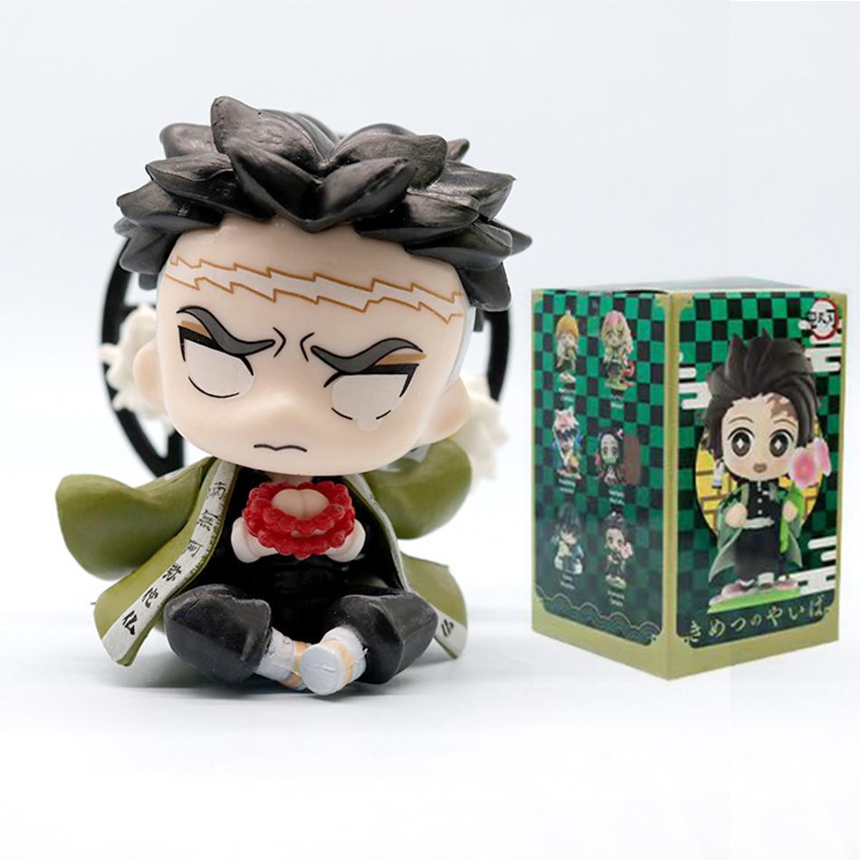 Demon Slayer Tanjiro Kamado Nezuko Anime Zeichentrickfigur Blindbox Kreative Personalisierte Statue Modell Ornament Überraschungsgeschenkbox