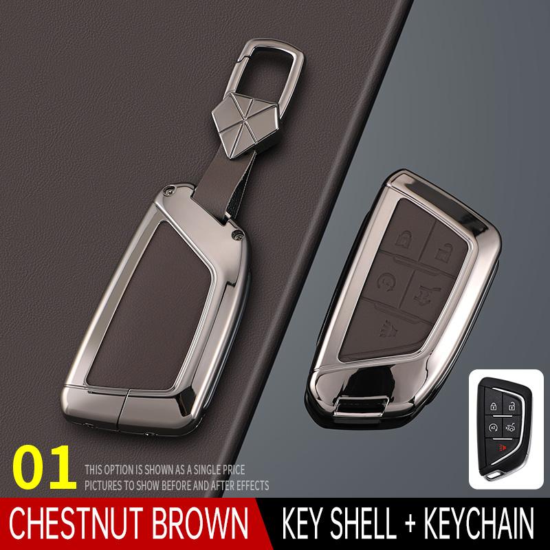 Styling Mouldings For Cadillac XT6 XT5 CT6 CT5 XT4 Men's Women's Bag Buckle Car Key Cortex Car Key Case Cover Protector Shell Fo