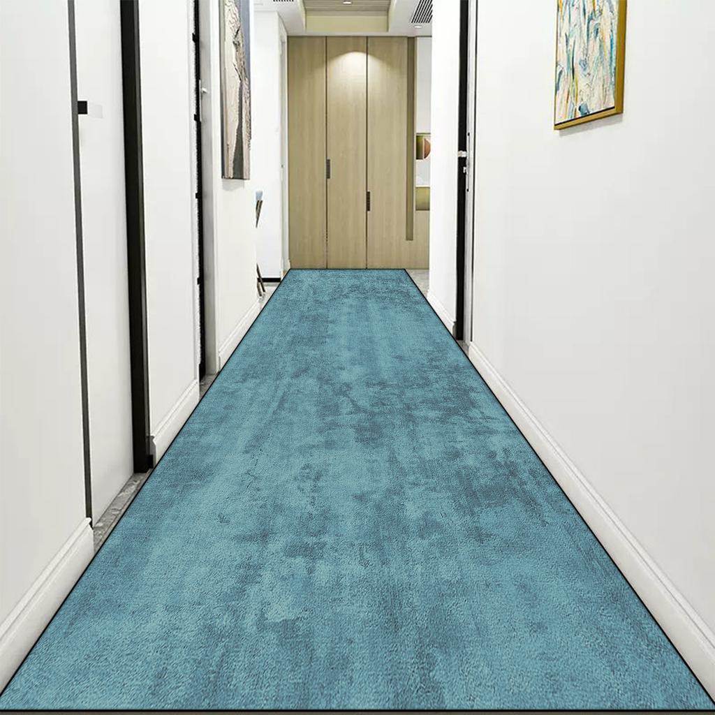 Leichter Luxus Langer Flurteppich Einfarbig Abstrakt Hallenläufer Teppiche Modern Flur Gang Bodenmatte Schlafzimmer Bettvorleger