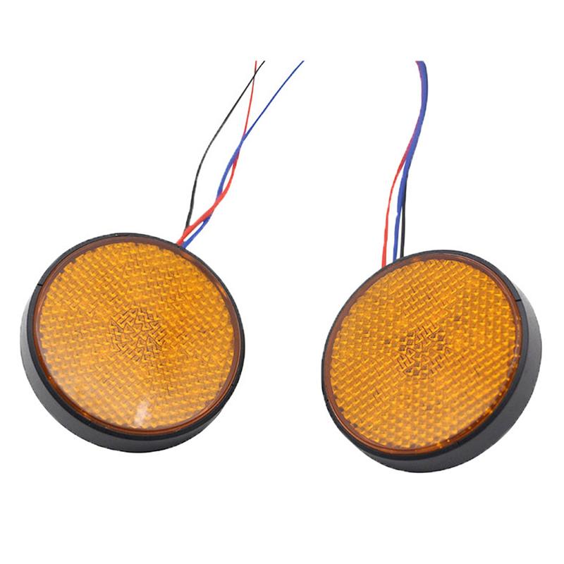 2Pcs Motorrad 24 Led Brems Stopp Warnung Reflektor Licht Hinten Schwanz Marker Lampe