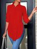 2024 Trendy Irregular Long Sleeve Women's Shirt - Four Seasons Fashion