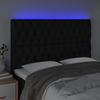 VidaXL Tête de Lit à LED Meuble de Chambre à Coucher Accessoire de Lit Double Tête de Cadre de Lit Intérieur Noir 3122768