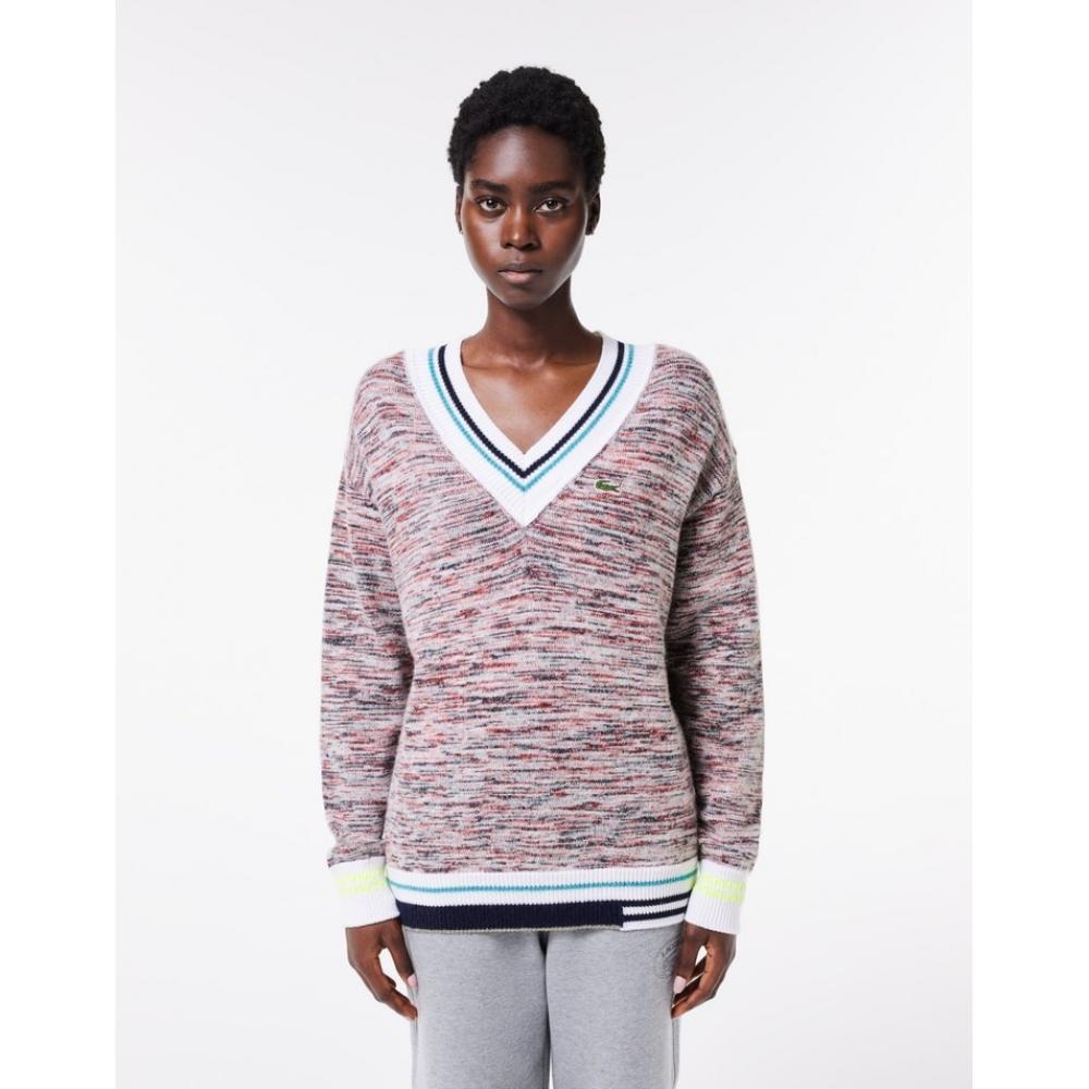 

Lacoste Женский теннисный свитер с воротником SV Af0652 53n Qih 034