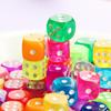 10/20pcs 14mm Acrylic Colour Transparent Rounded Dice Party Entertainment Drink Game D6 Crystal Dice Table Board Game JXB