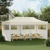 vidaXL Pop-Up-Partyzelt Faltbar Creme 3×6 M