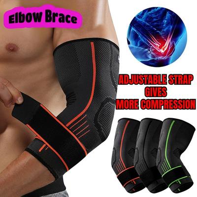1 stück Sport Ellenbogen Schutz Kompression Hülse Arm Elastische Unterstützung Hülse für Golfer Basketball Tennis Gewichtheben Sehne Wachen LM