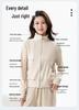 350g Double-Sided German Velvet Patchwork Zipper Cardigan with Stand Collar - Women's Casual Fashion Outerwear