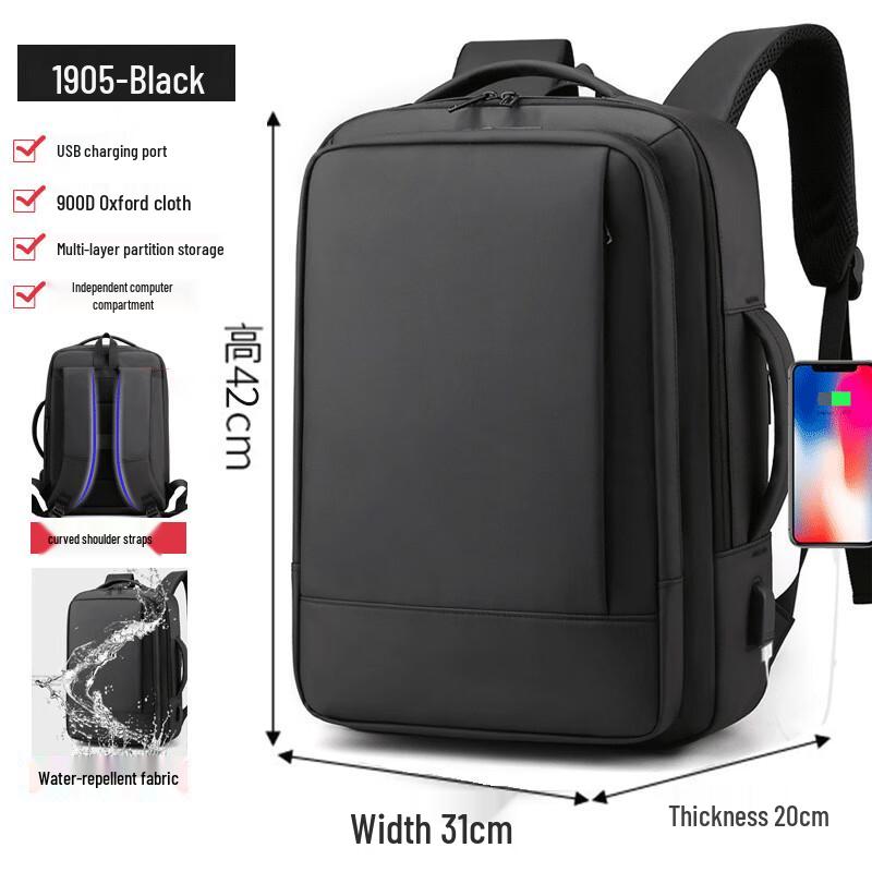 Lishen Expandable Commuter Backpack