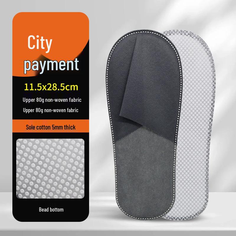 Non-Woven Thickened Disposable Slippers for Hotels, Homestays, Travel, and Hospitality