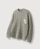 MOOD INSIDE Cotton Pigment Cable Round Knit_Light Beige