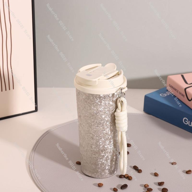 Gradient color stainless steel insulated cup with double-layer cold and heat preservation,large capacity suitable for car travel