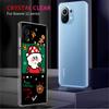Schneemann Weihnachten Niedliche Klare Hülle Für Xiaomi Mi Poco X3 NFC M3 Pro F3 F1 11 Lite 12 Note 10 11T 9T Transparente Telefonabdeckung