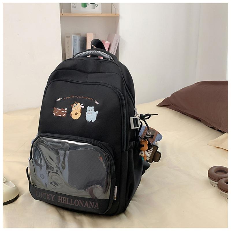 New high-value, fresh, sweet and cute animal backpack, lightweight spring outing for junior and high school students, and large-capacity backpack.