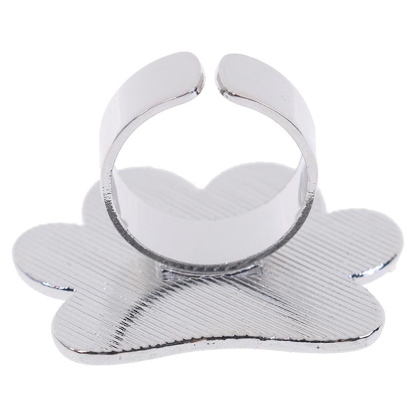 Nail Art Metal Finger Ring Palette Color Painting Pigment Holder Nail Art Tool