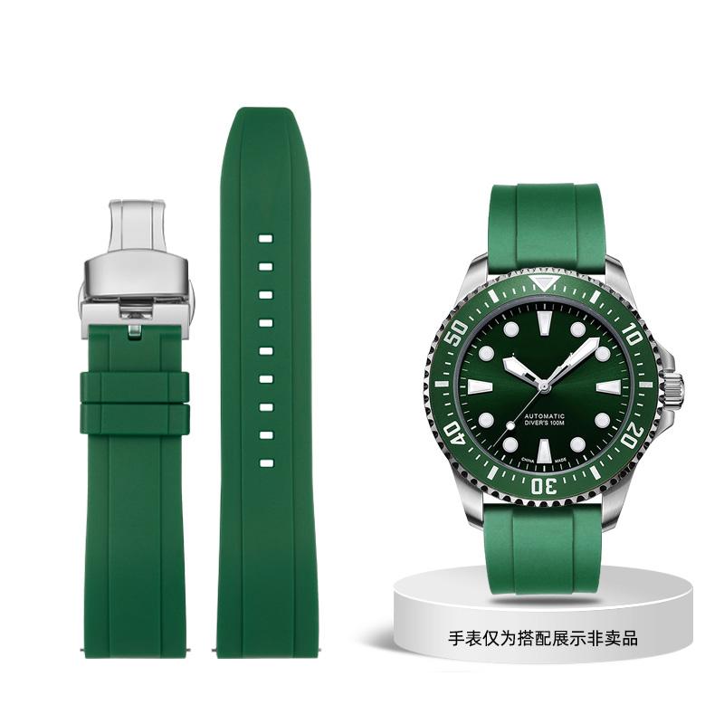 

Класичний гумовий ремінець для швидкоз’ємного ремінця Seiko Citizen Omega 20 мм 22 мм 24 мм Силіконовий ремінь Tropic Ремінець для смарт-годинника 22mm