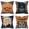 New Halloween Linen Pillowcase Pumpkin Pillow Cushion Festive Decoration Sofa Pillowcase