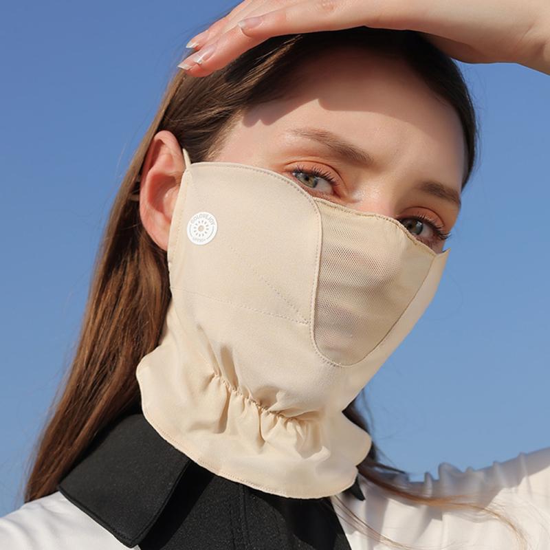 Women Sunscreen Mask Outdoor Breathable Anti-uv Driving Riding Face Mask Head Scarf With Adjustable