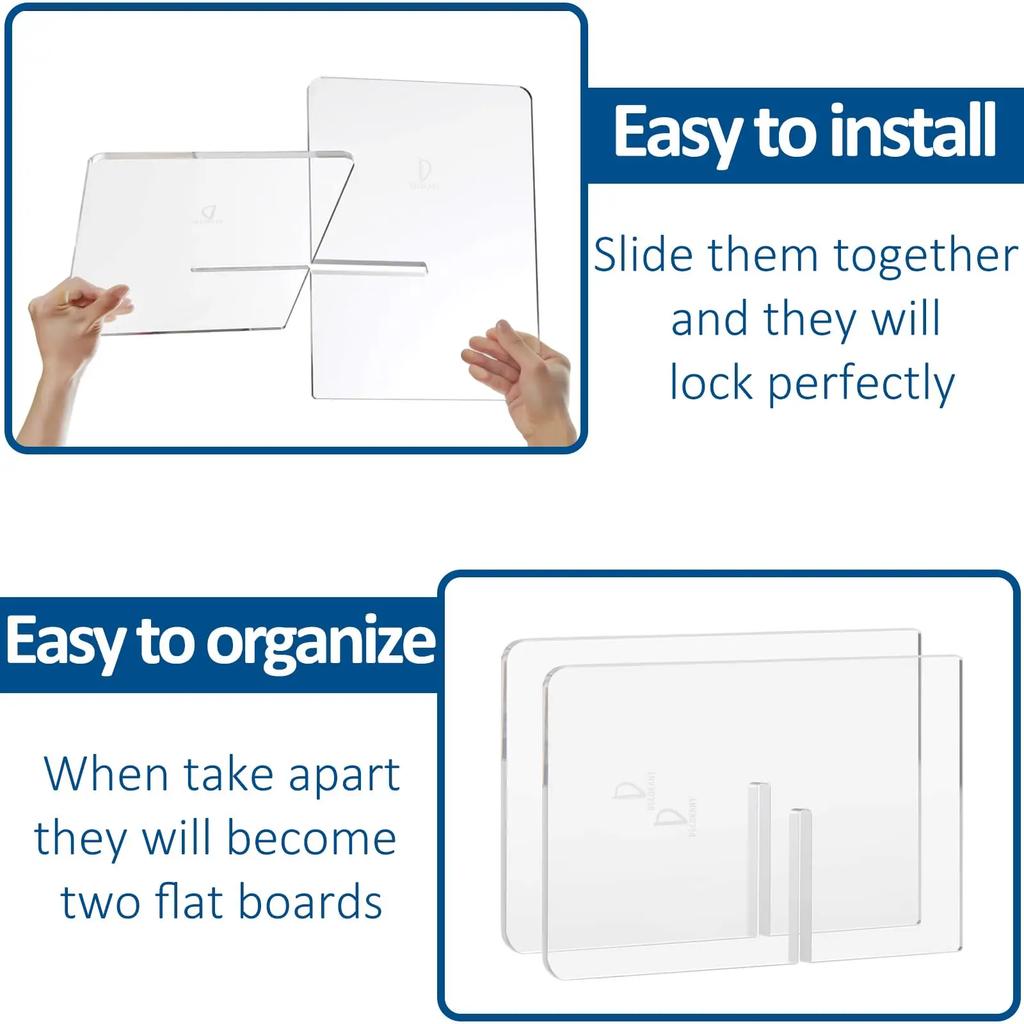 Acrylic Book Stand Large Open Book Display Stand for Cookbook Art Book Bible Guest Book - Coffee Table Book Stand for Reading