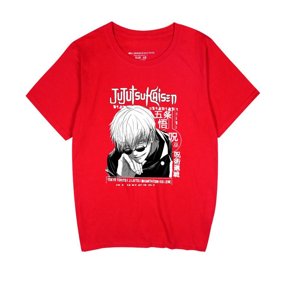 Jujutsu Kaisen Cartoon Tshirt Hip Hop Men Women Anime Print Top Tees Tshirts Fashion Summer T-shirt