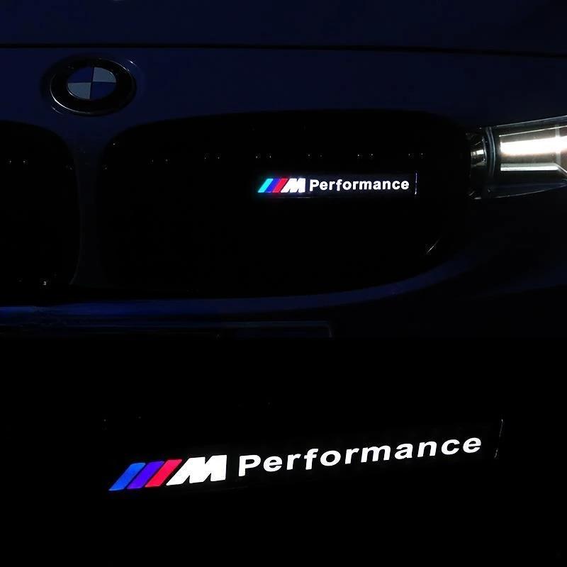 Automotive front grille mesh badge is suitable for BMW M logo 1 2 3 5 7 series LED refitting X1 X3 X5 front grille badge. xkzh98