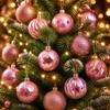 12Pcs/Set Shiny Christmas Ball 6CM Xmas Ornament Ball Durable Christmas Tree Balls  Home