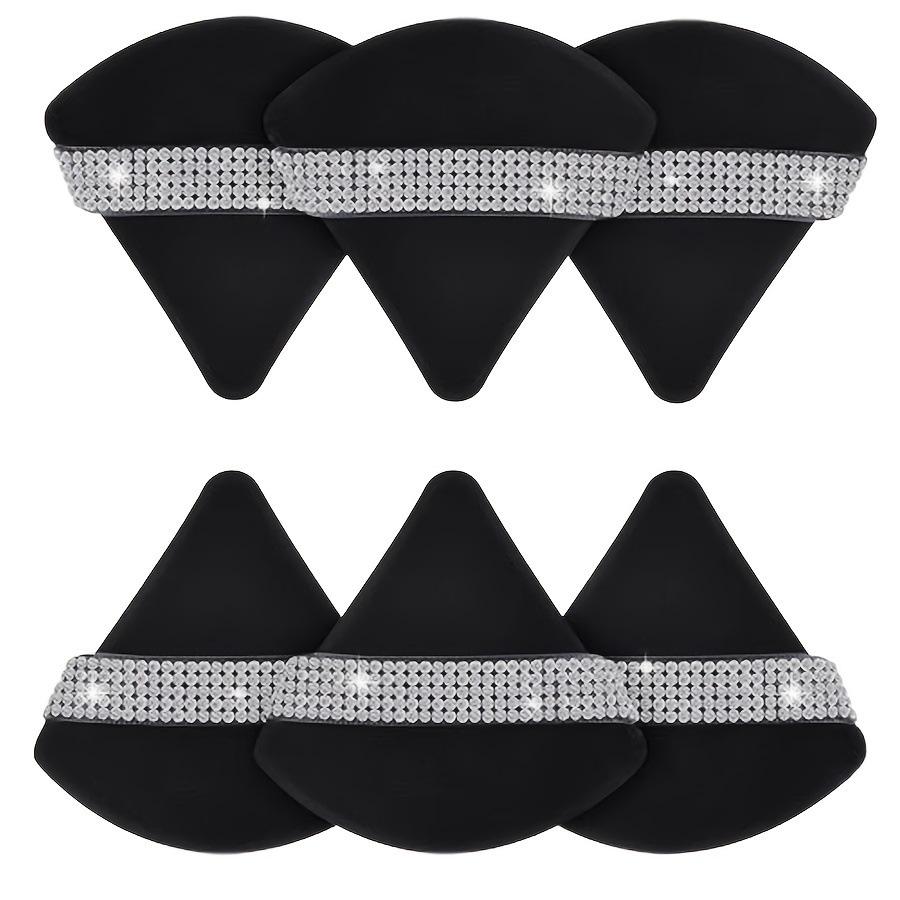

6pcs Diamond Triangle Powder Puff- Face Soft Makeup Puff -Setting Powder Puff for Loose Powder Body Powder Wet Dry Cosmetic,