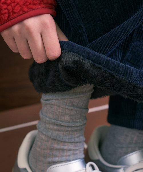 HAINT [Fleece-Lined] Mika Balloon Corduroy Pants_Navy