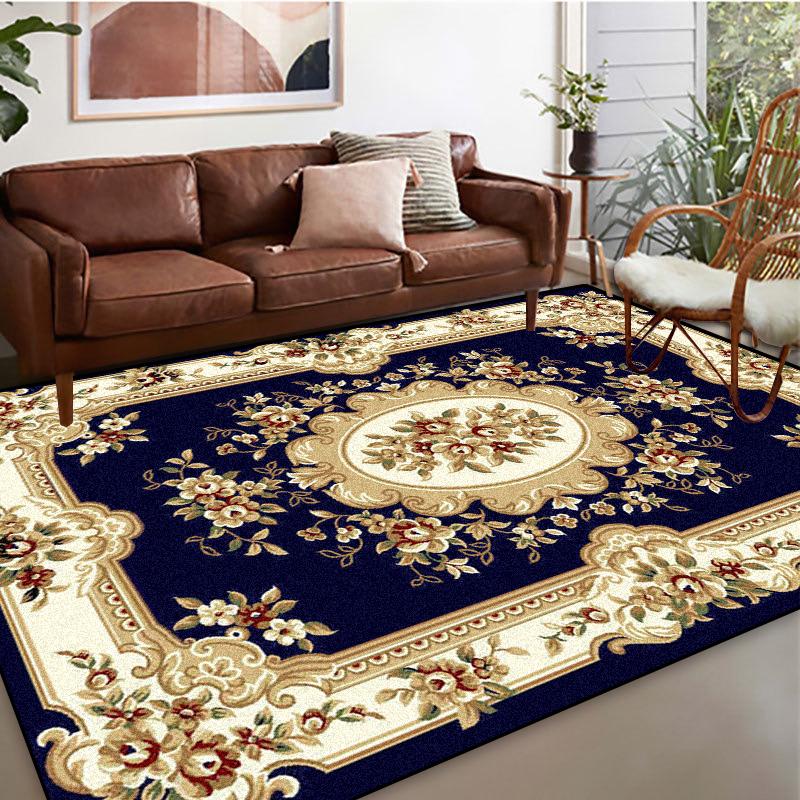 

Large Size Carpets for Living Room European Luxury Decoration Carpet Hotel Hall Soft Non-slip Mat Bedroom Lounge Rug Tapis Salon 100*200cm