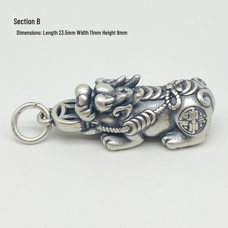 Yansheng 999 Sterling Silver Pixiu Pendant DIY Necklace & Bracelet Kit