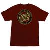 Santa Cruz Skateboards Shirt Loco Dot Burgundy