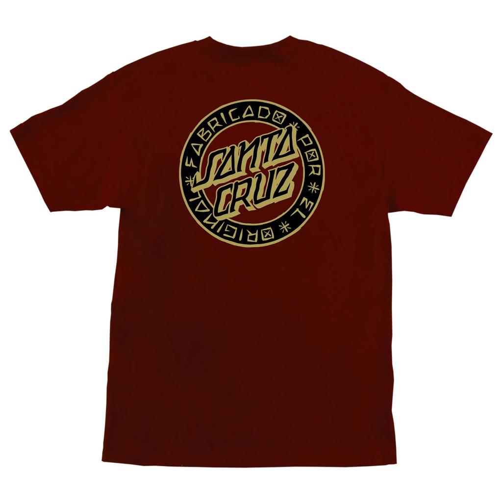 T-shirt Santa Cruz Skateboards Loco Dot Bordeaux