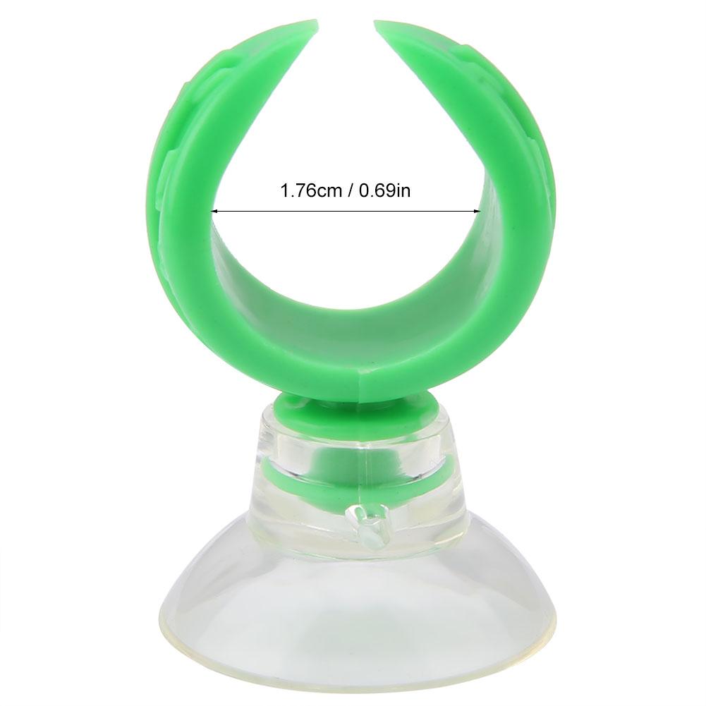 Aquarium Fish Tank Suction Cup Clips Airline Tube Holders Clamps(Green Inner Dia 17.6mm)