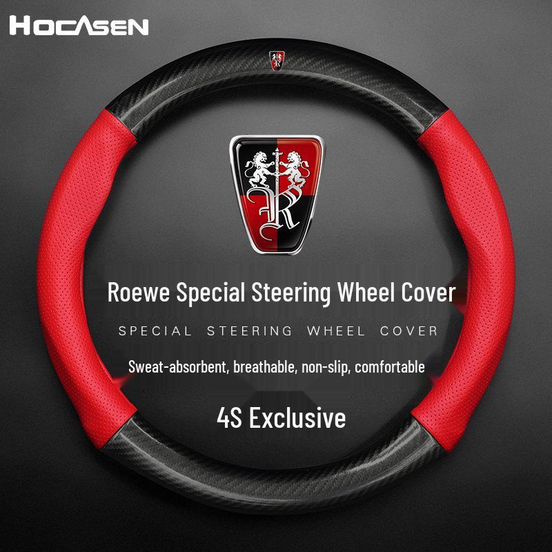 Roewe Steering Wheel Cover for RX5, RX3, i6 Plus, 550i: Genuine Leather