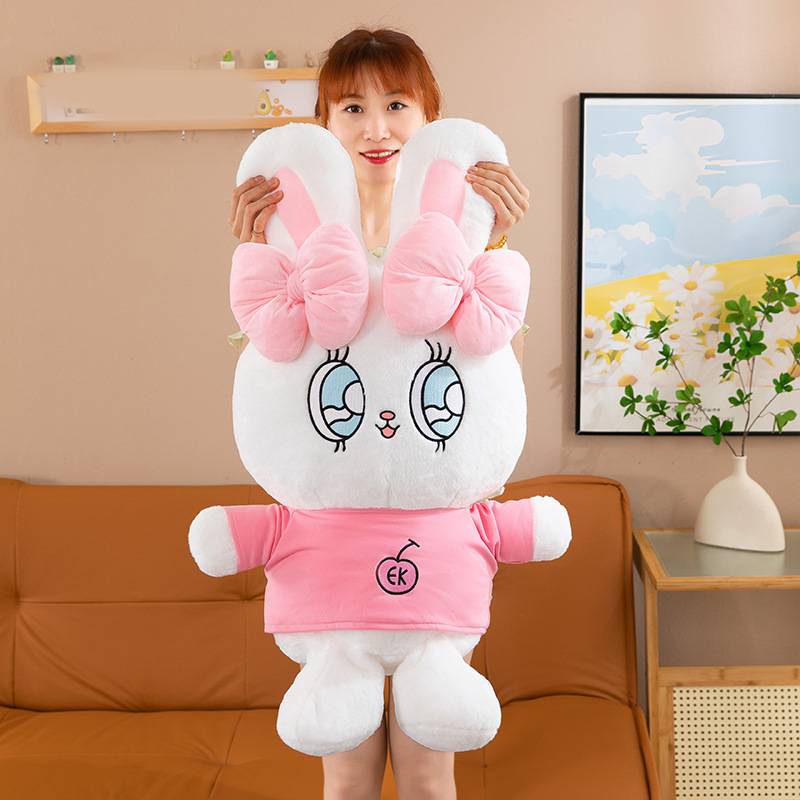 

Свитшот Estherbunny Плюшевая игрушка Кукла Подушка Наполнитель из ПП хлопка Детский подарок 45cm/17.72in розовый