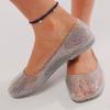 Fashion Leisure Jelly Shoes Woman Summer Flat Sandals Soft PVC Bling Transparent Color Square Toe Female Home Street Flats Big Size 42
