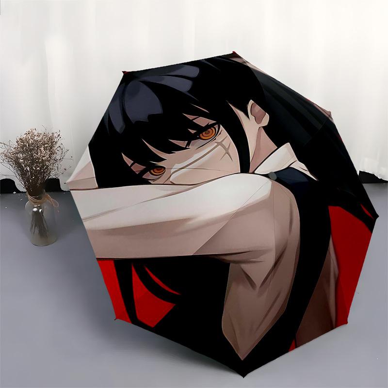 1pc Anime Character Outdoor Umbrella - Automatic Opening/Closing, Portable 3-Fold Design, 8-Bone Iron Frame - Perfect Gift for Fans, Travelers, Daily