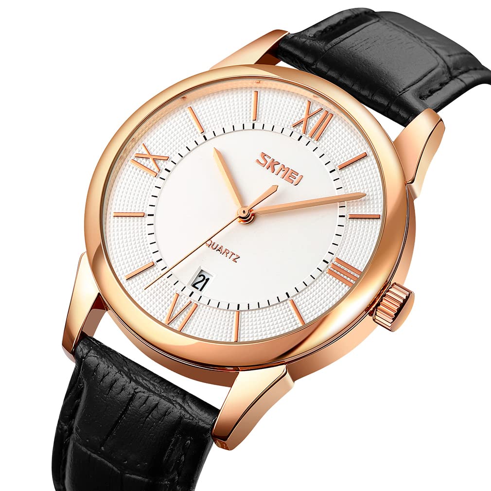 Watch for Arm Leather Brand High School White Watch for Men Men, Simple, Stylish, Watch, Men's Watch, Classic, Black, Strap, Waterproof, Business,