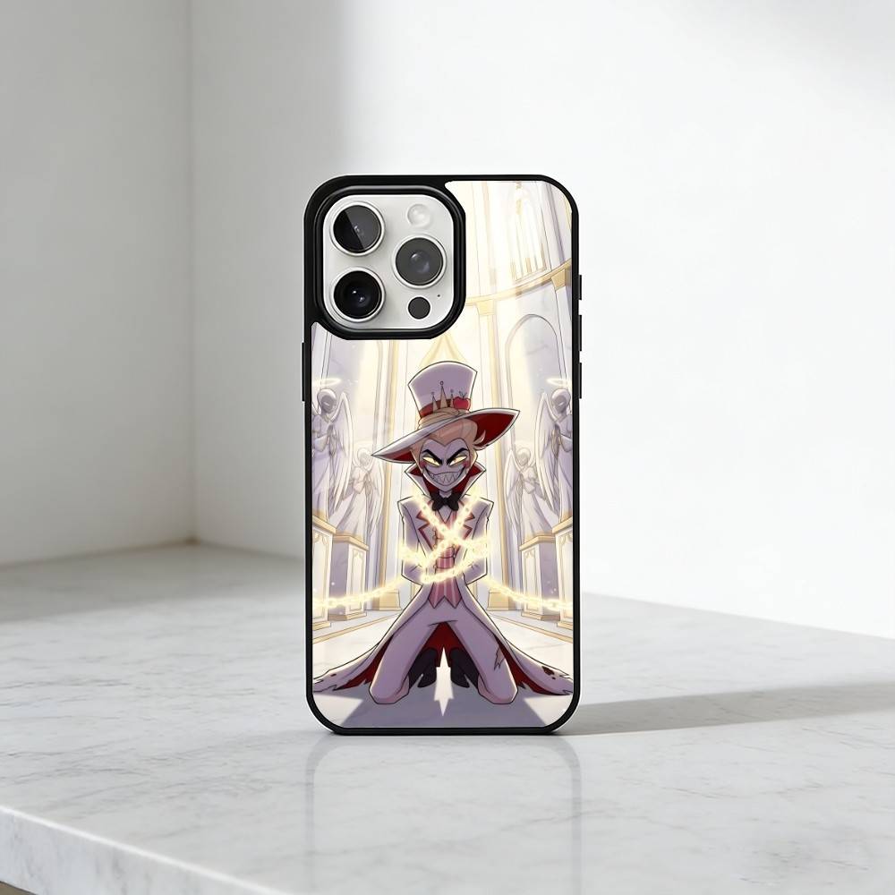 

Happy Hotel H-Hazbin CHAR And V Phone Case For iPhone17,16,15,14,13 Plus,Pro Max Magnetic For Magsafe Wireless Charging iphone16e
