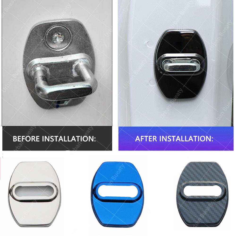 Car Door Lock Cover Auto Protection Case Design Car Accessories For MG MG3 MG4 EV MG5 EV MG6 MG7 MGF ZR ZS ZT HS Car Accessories