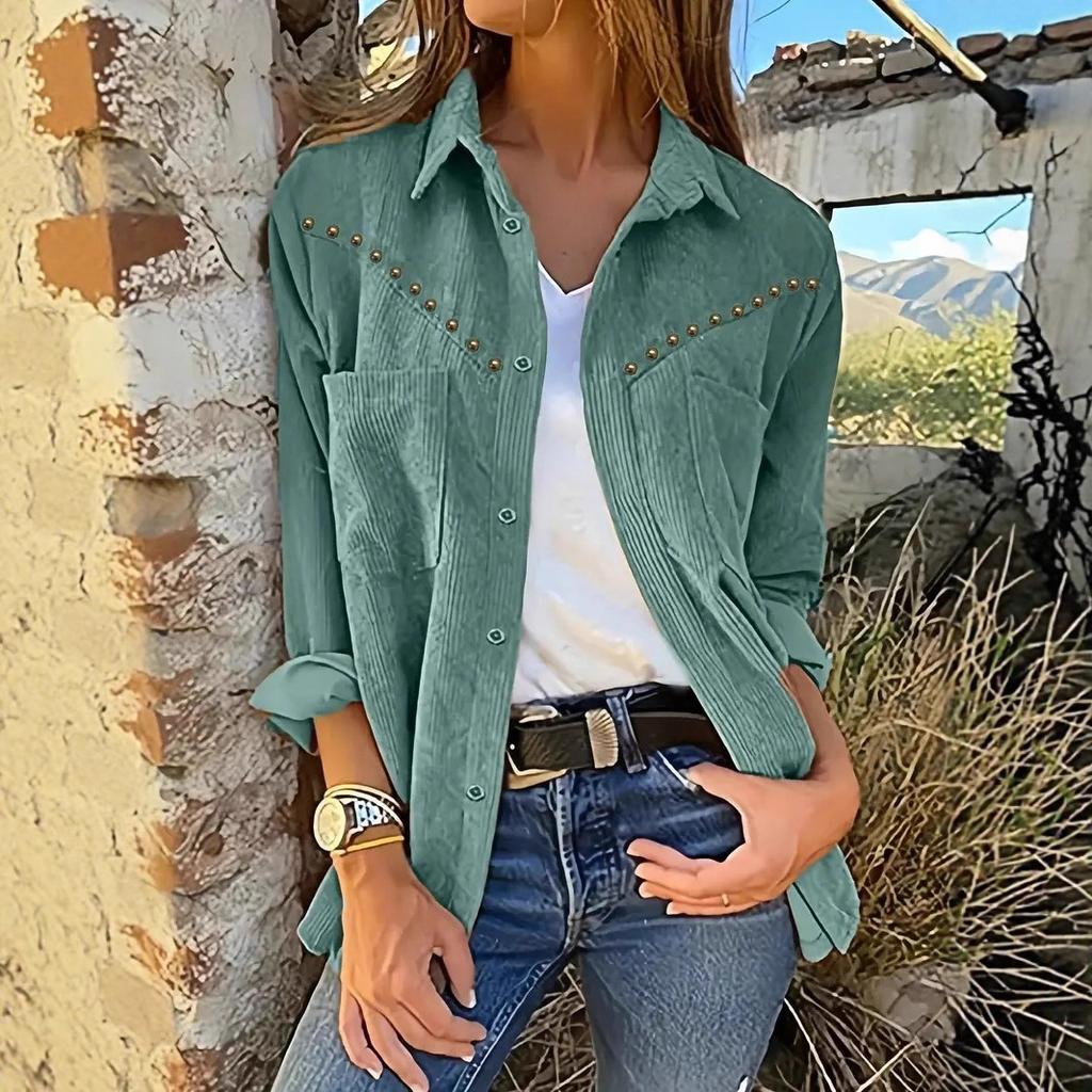 JKASHDK Giacche e cappotti con collo a polo a maniche lunghe autunno inverno stampa tinta unita moda casual da donna