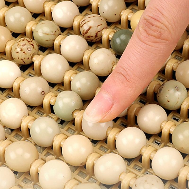 Wood Beads Ventilated Seat Cover Pad Massage Lumbar Relieve Fatigue Enhances Comfort Suitable For Various Vehicle Models