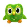 Lovely Green Duolingo Owl Plush Toy Duo Plushie of Duo The Owl Cartoon Anime Owl Doll Soft Stuffed Animal Children Birthday Gift