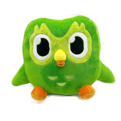 Krásná zelená Duolingo sova plyšová hračka Duo Plyšák z Dua Sova Kreslené anime sova panenka Měkké vycpané zvířátko Dětský dárek k narozeninám