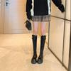 Fashion Women's Knee High Boots High Quality Leather Boots Outdoor Platform Boot Elastic Long Boots for Women Knight Booties Botas Mujer