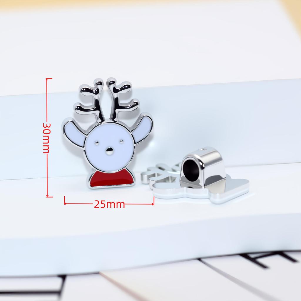 Elegant Matte Silver Teddy Bear Heart Strawberry Jewelry Hair Accessories with Handmade Details